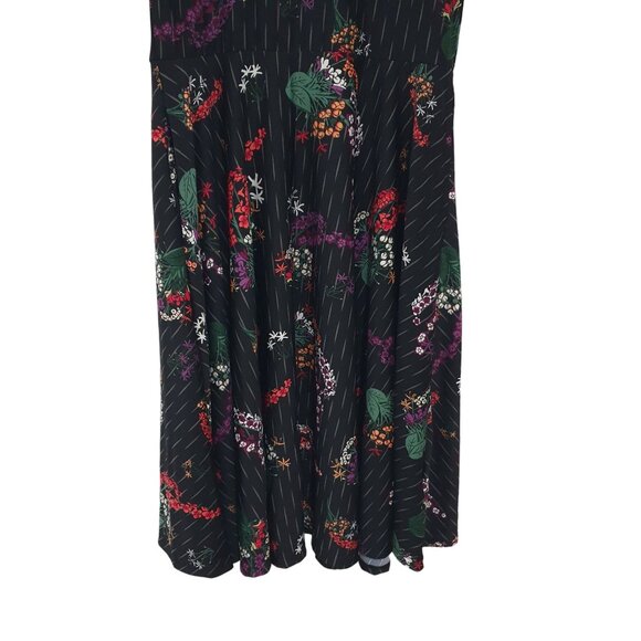 LuLaRoe Nicki M Floral Midi Dress Pockets Comfortable Stretch New Collection - Picture 5 of 8